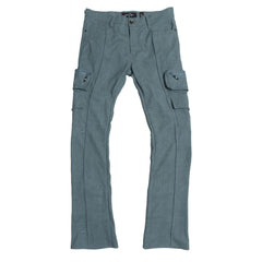 F2789 CASA DE Vegan Leather Pants - Blue