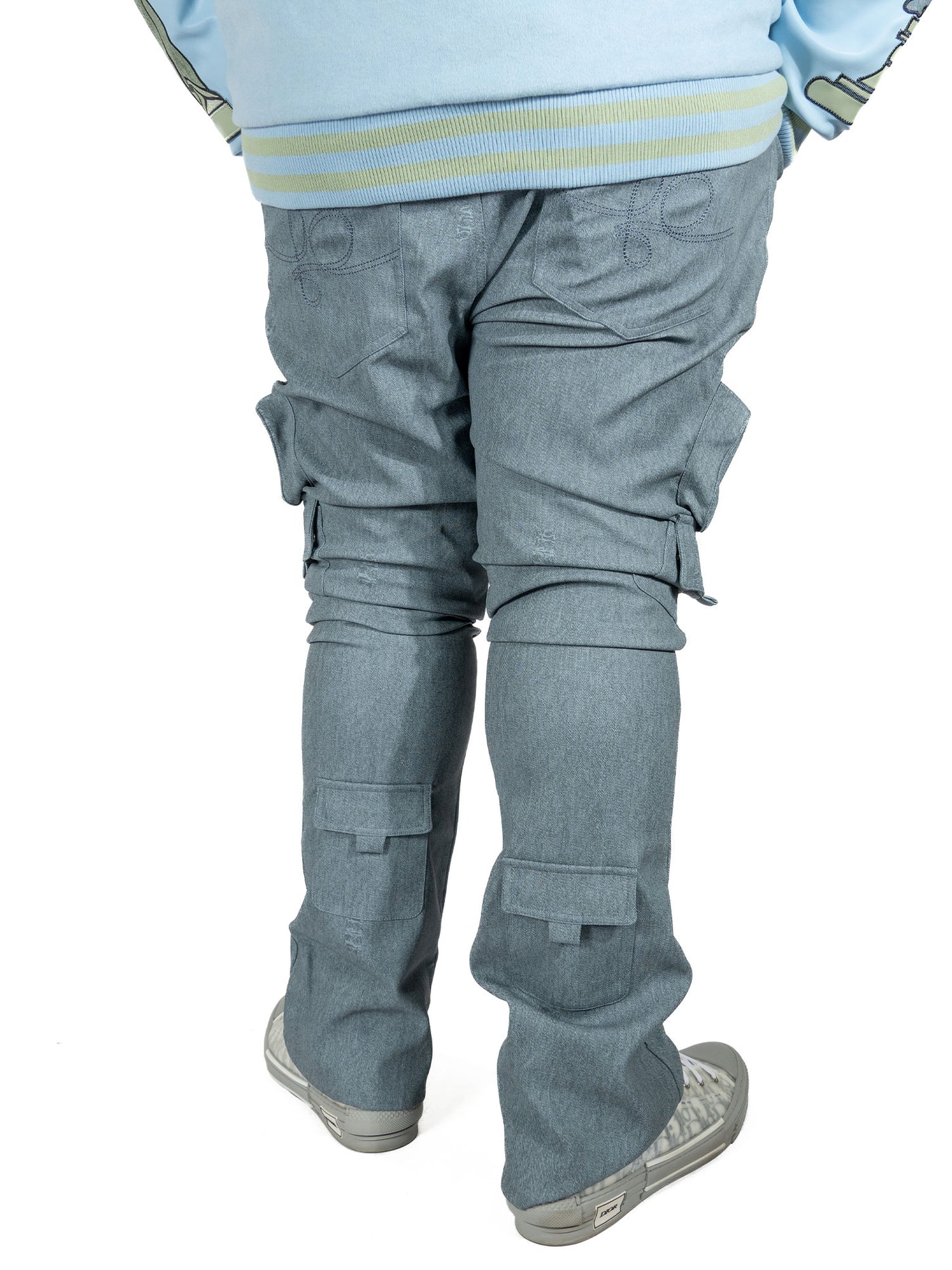 F2789 CASA DE PU Pants - Blue