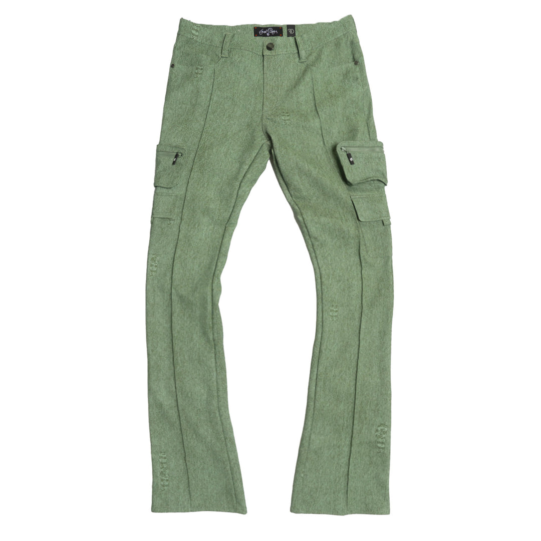 F2789 CASA DE Vegan Leather Pants - Green