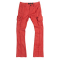 F2789 CASA DE Vegan Leather Pants - Red