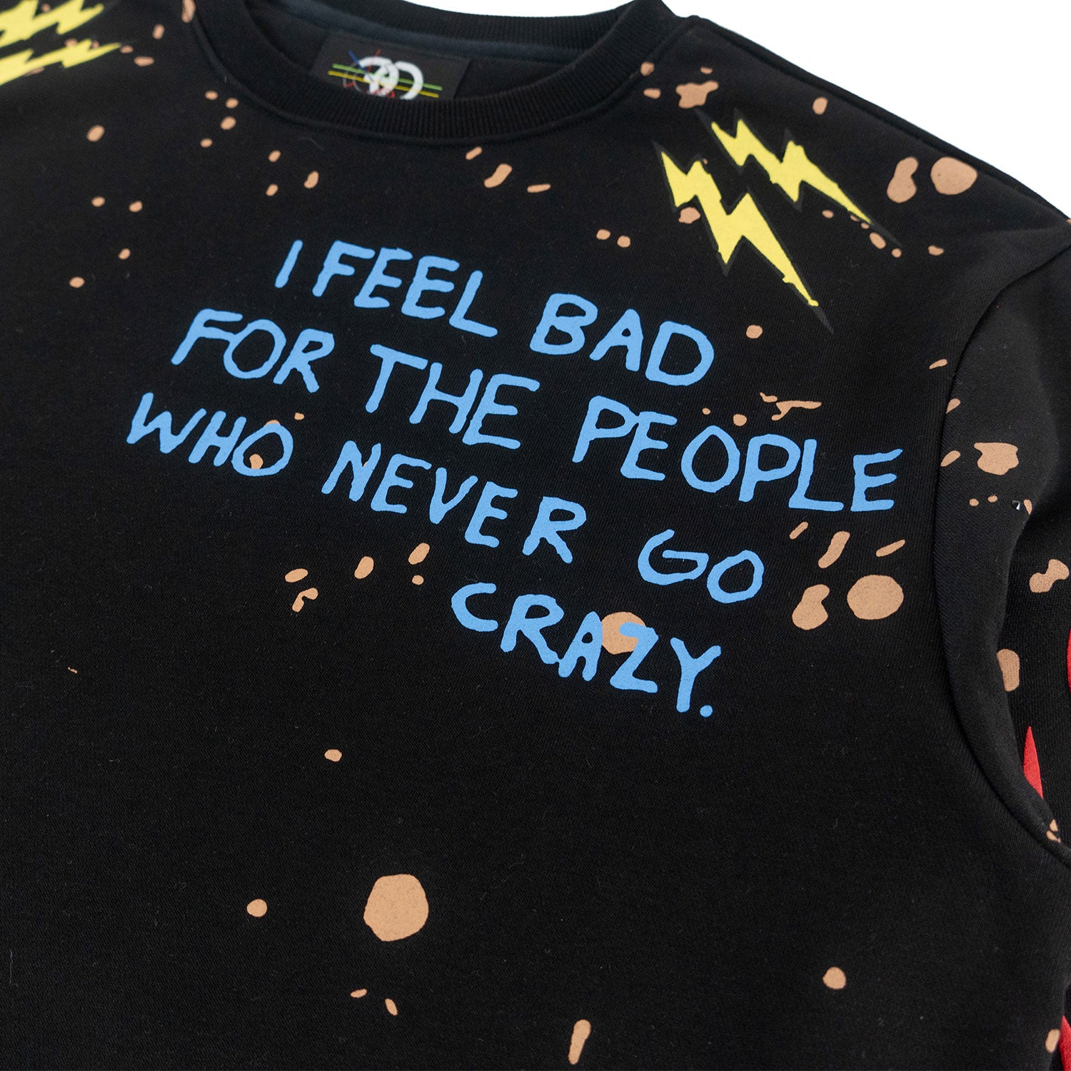 Makobi F4120 Toxic World Crewneck Sweatshirt in Black, view 5