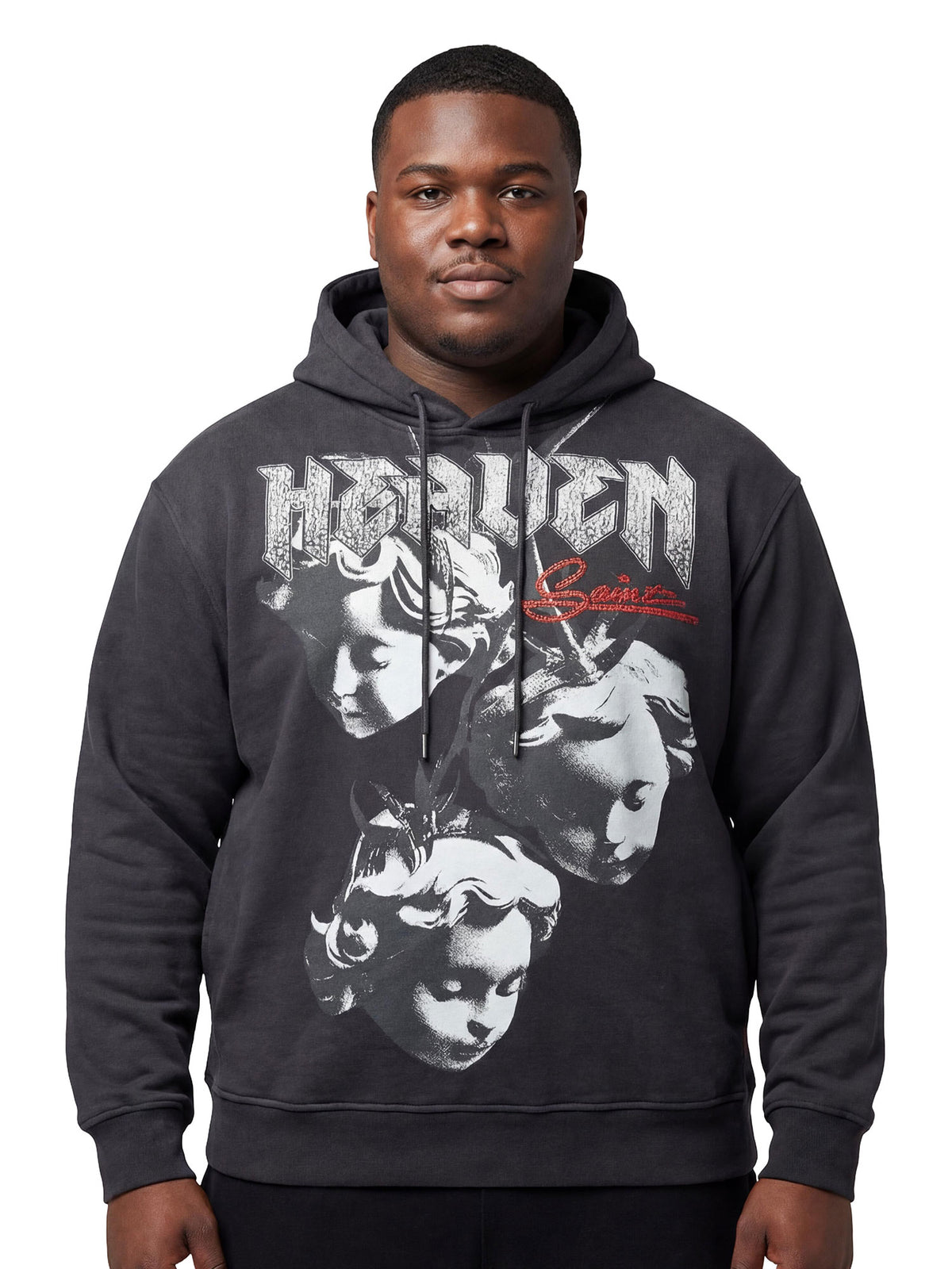 F4171 Heaven Pull Over Hoodie - Black