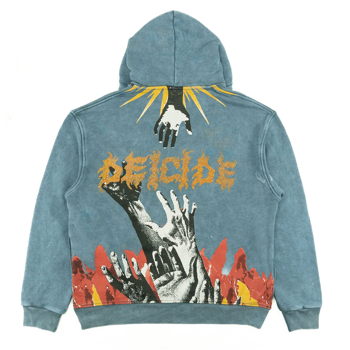 F4171 Heaven Pull Over Hoodie- Blue