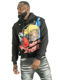 F4173 Sinners Over Size Hoodie - Black