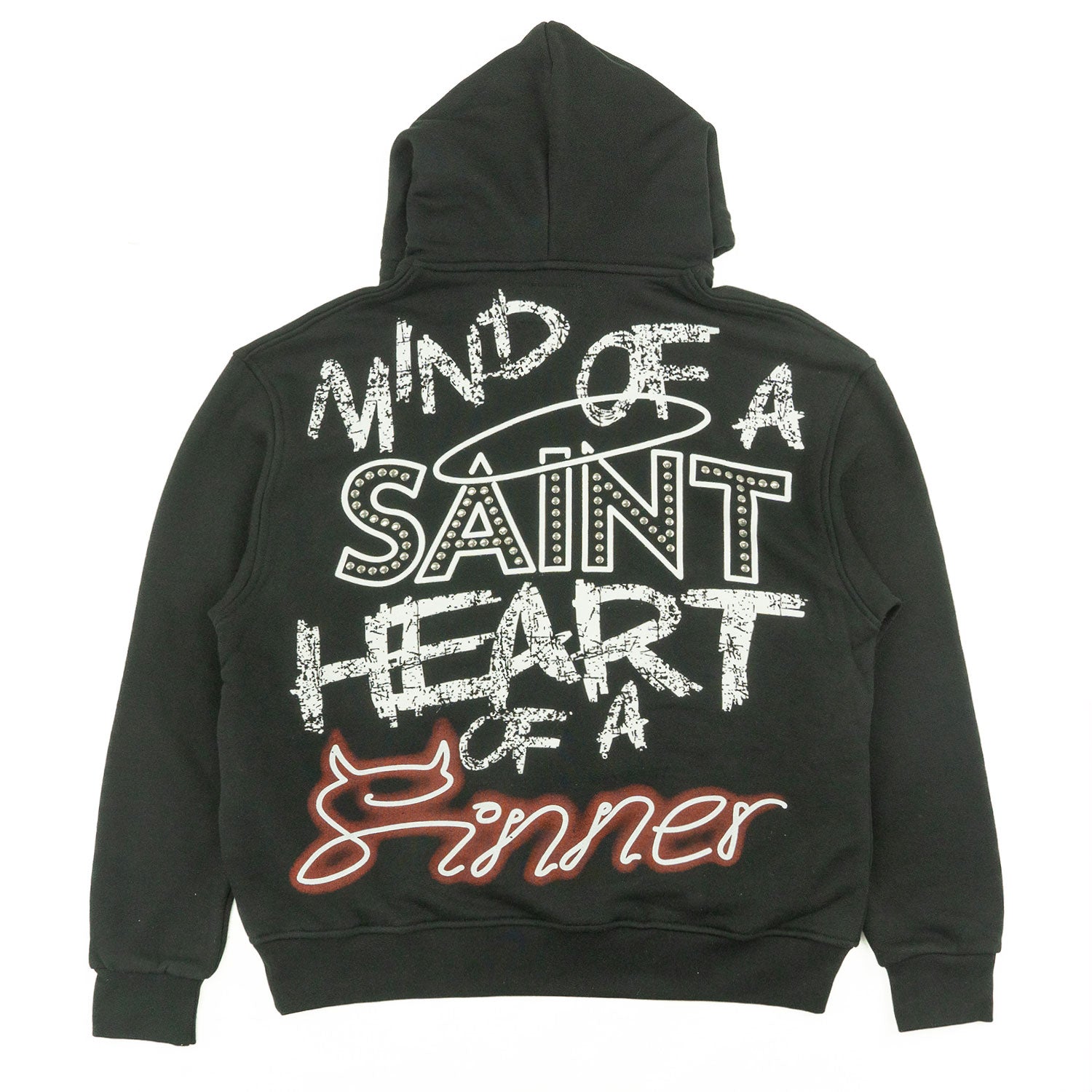 F4173 Sinners Over Size Hoodie - Black