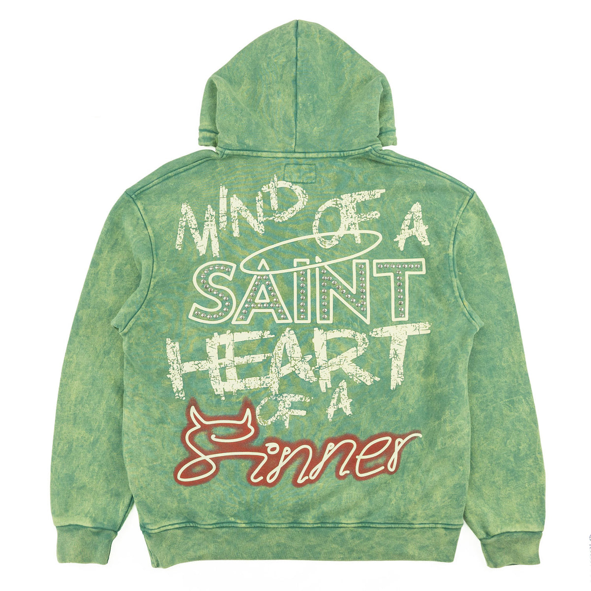 F4173 Sinners Over Size Hoodie- Green