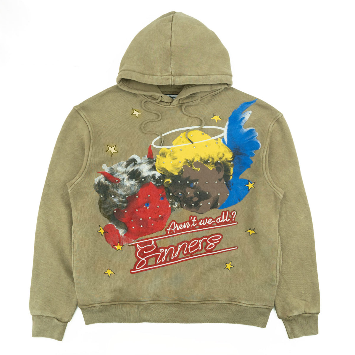 F4173 Sinners Over Size Hoodie - Mocha