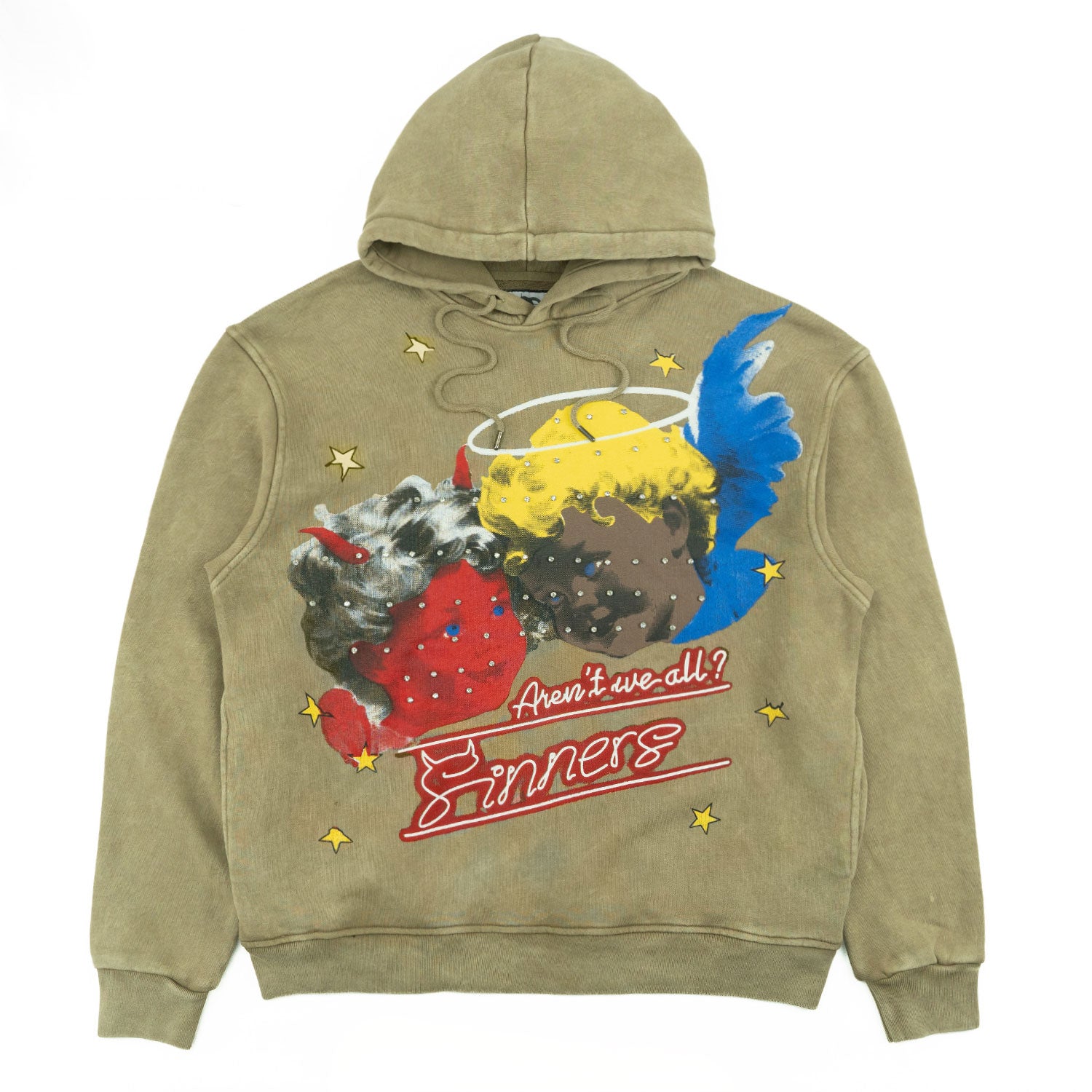 F4173 Sinners Over Size Hoodie - Mocha