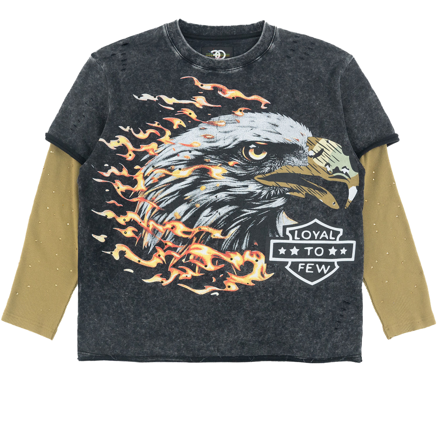 Sweatshirt|F4225 "Loyal To Few" Long Sleeves - Black