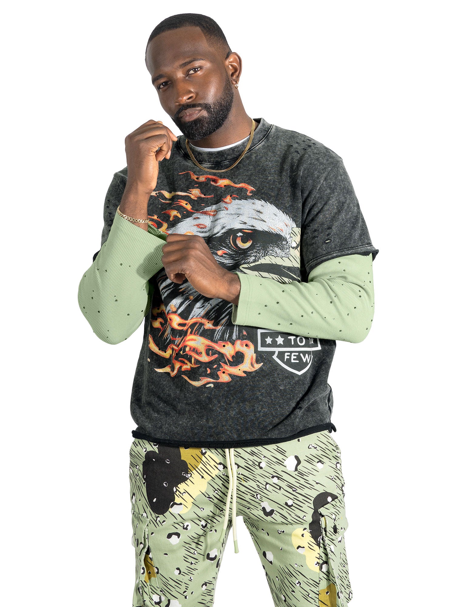 F4225 "Loyal To Few" Long Sleeves - Olive