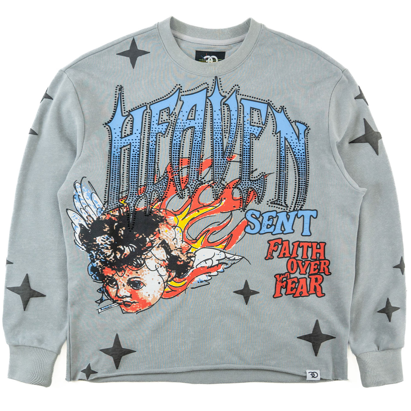 F4330 Heaven Sent Crewneck Sweatshirt - Gray