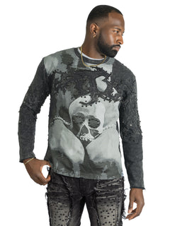 F4357 Heartless Crewneck - Black