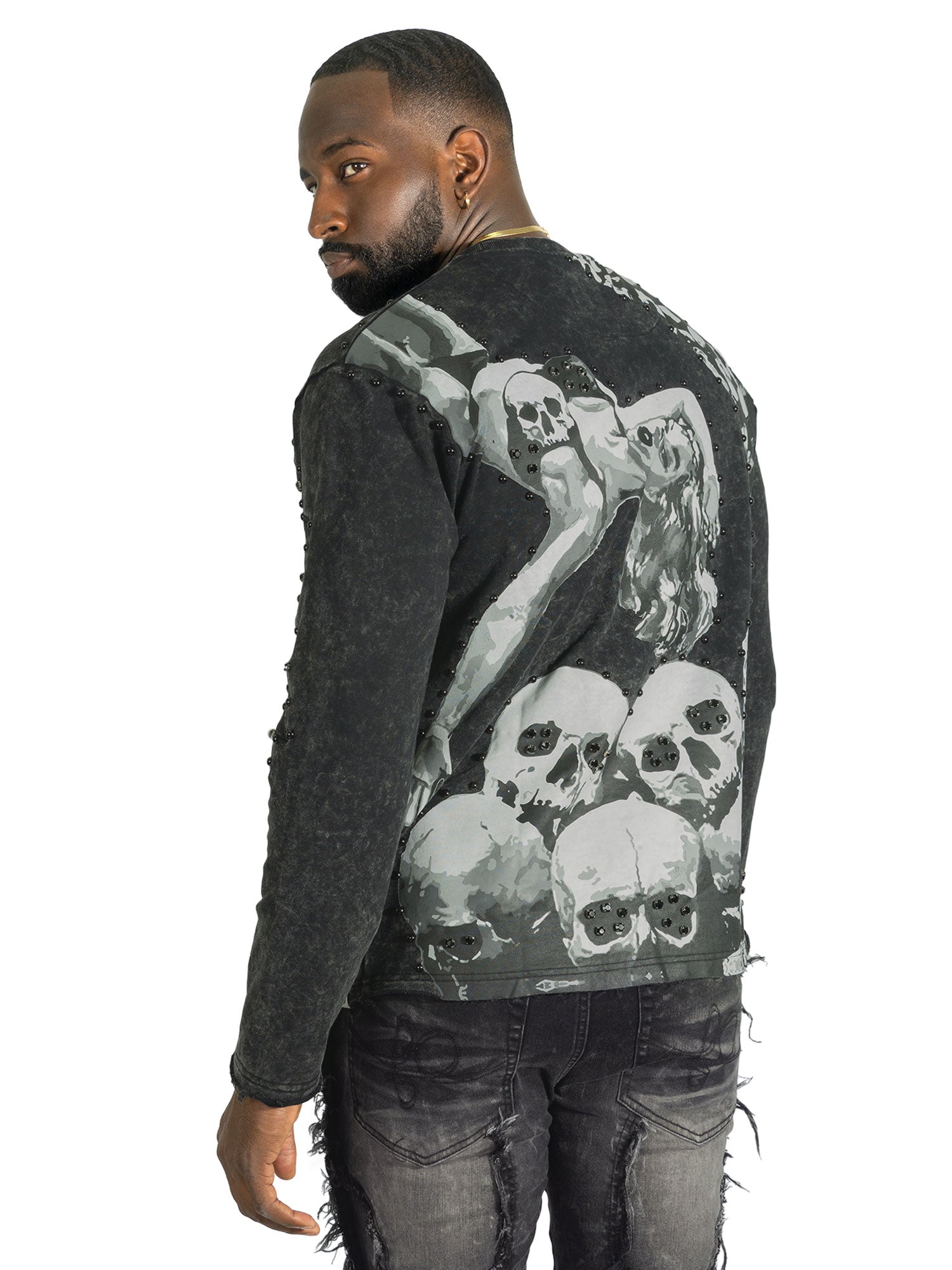 Sweatshirt|F4357 Heartless Crewneck - Black