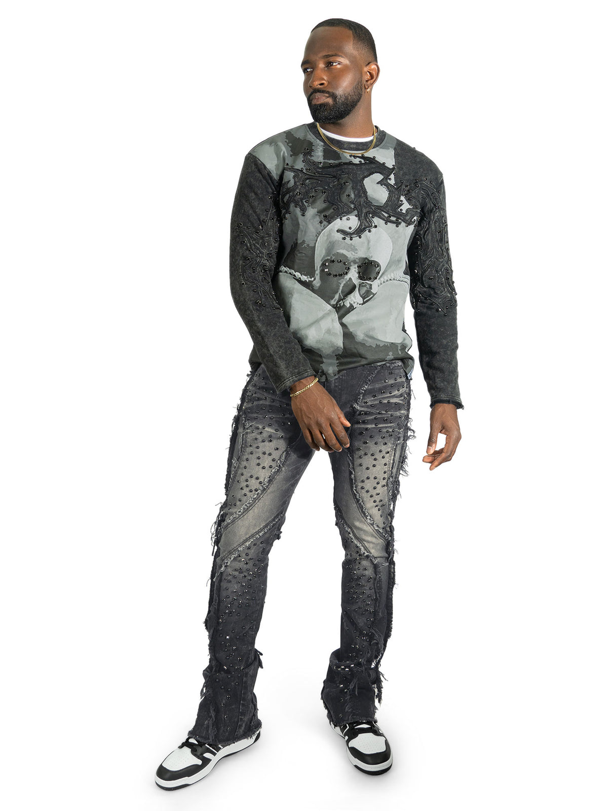 F4357 Heartless Crewneck - Black