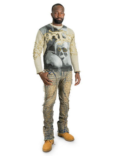 Sweatshirt|F4357 Heartless Crewneck - Mocha