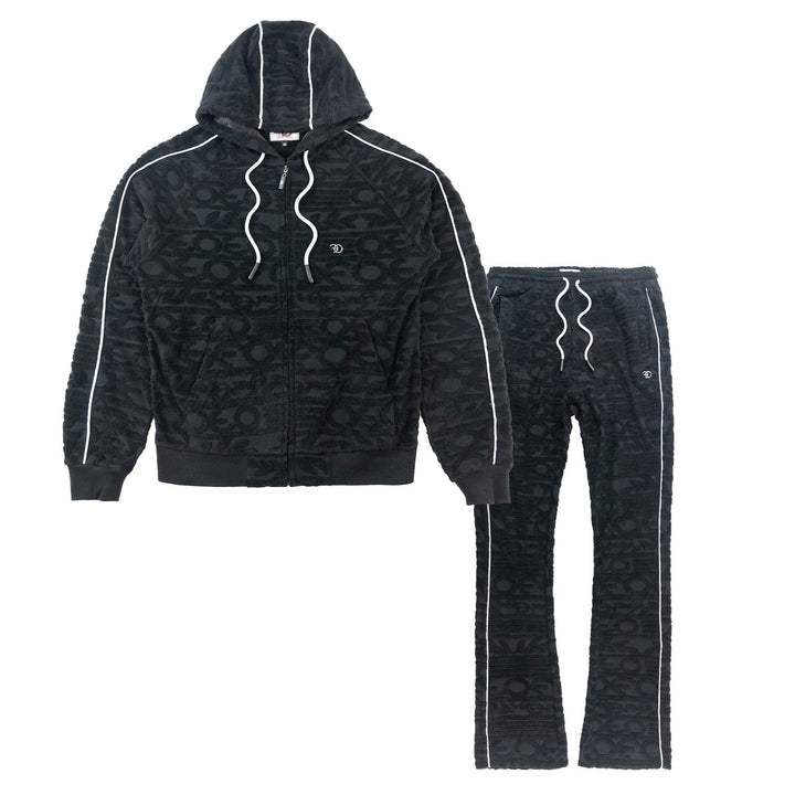 ست هودی تله و صحرایی F5725 - مشکی