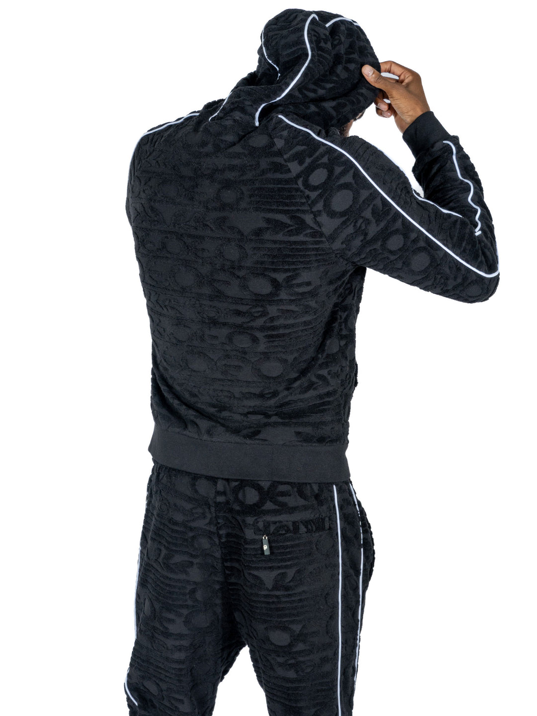 ست هودی تله و صحرایی F5725 - مشکی