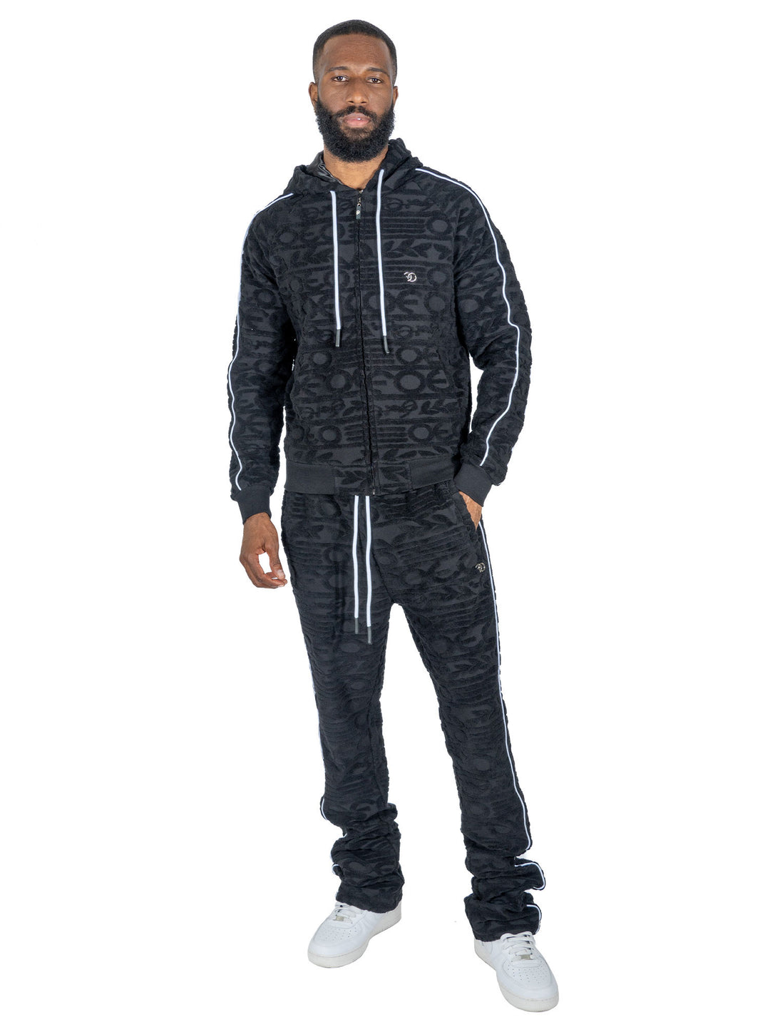 ست هودی تله و صحرایی F5725 - مشکی