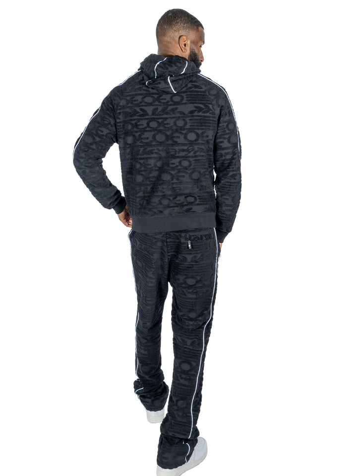 ست هودی تله و صحرایی F5725 - مشکی