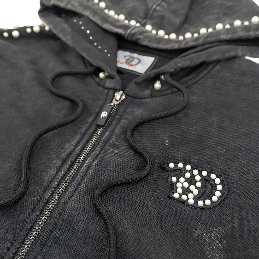 F5725 Frost Pakute &amp; Aaye Hoodie Ṣeto - Dudu