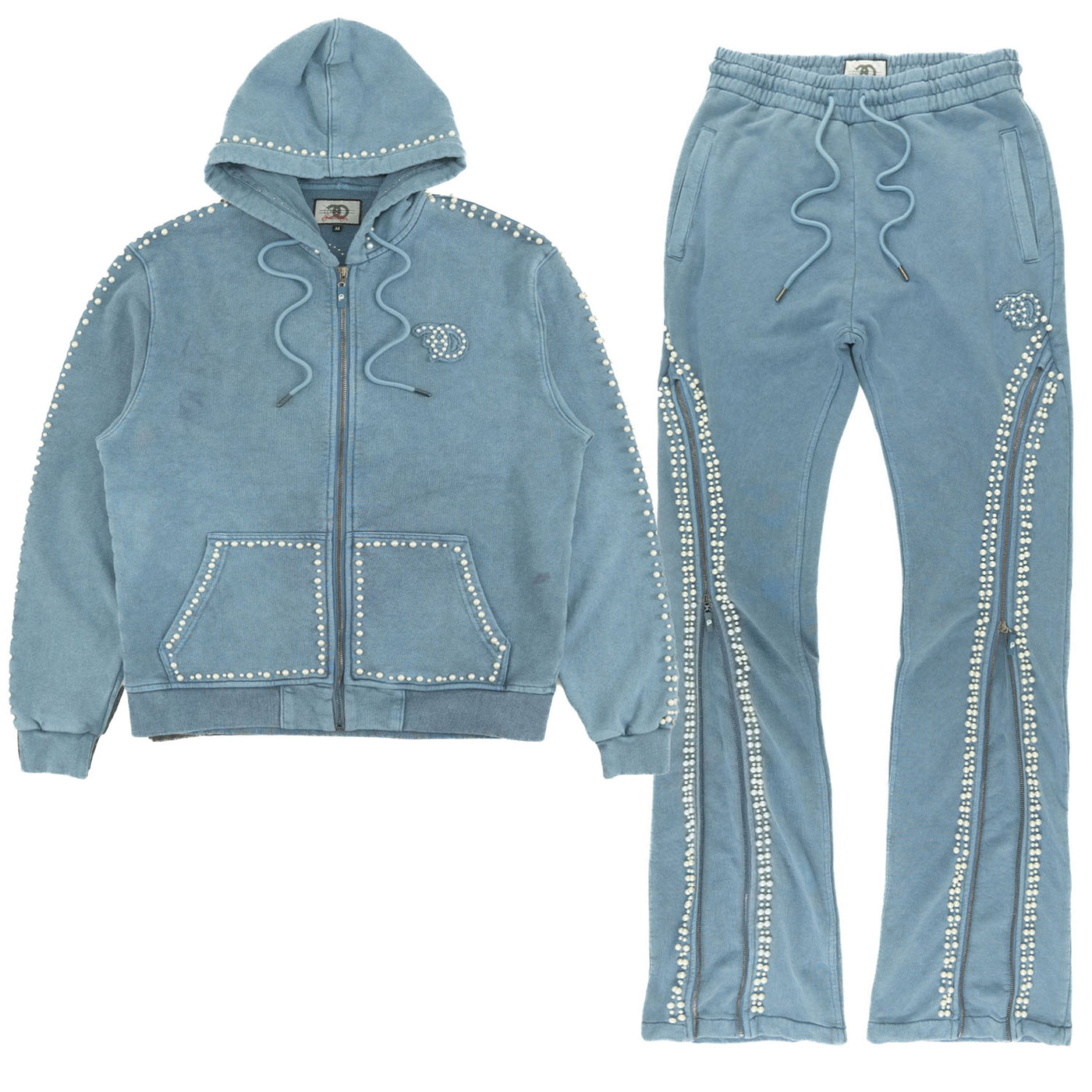 Set | F5245 Blind Faith Hoodie Set - Blue