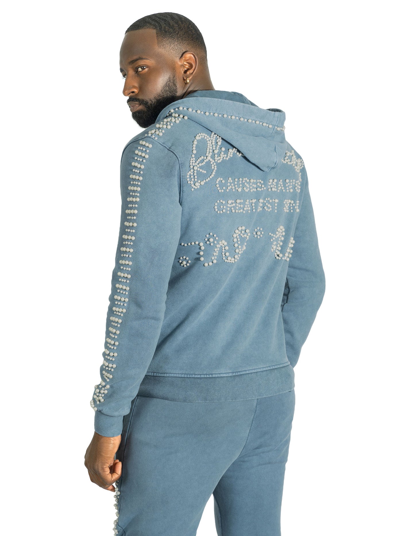 Set | F5245 Blind Faith Hoodie Set - Blue
