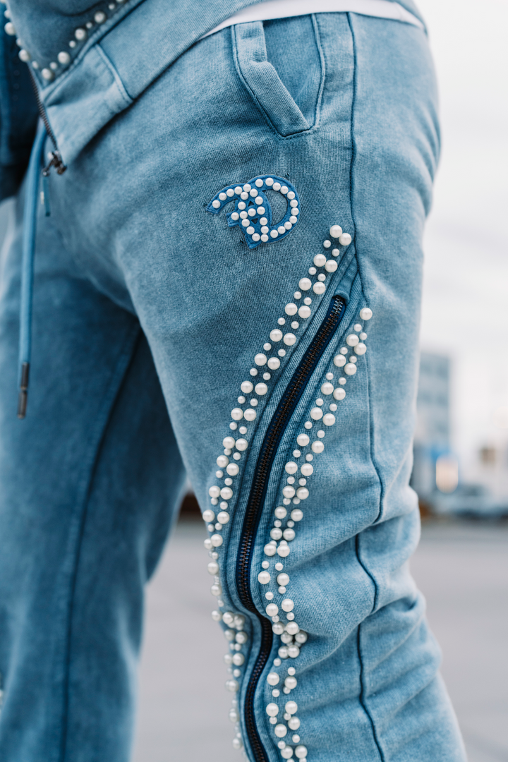 Set | F5245 Blind Faith Hoodie Set - Blue