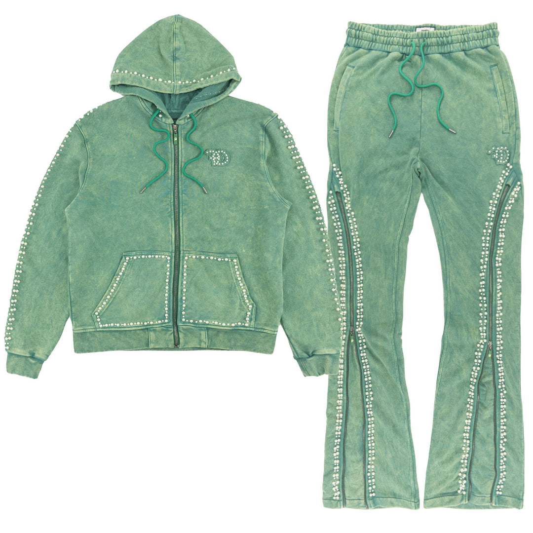 Set | F5245 Blind Faith Hoodie Set - Green