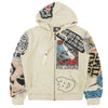 F5545 Brave Heart Tapestry Hoodie - Oat