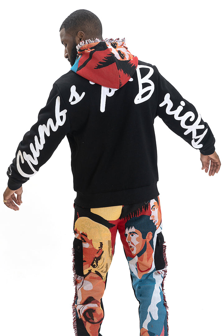 F5628 World is Yours Hoodie - Black