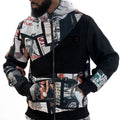 F5708 Narco Tapestry Hoodie - Black