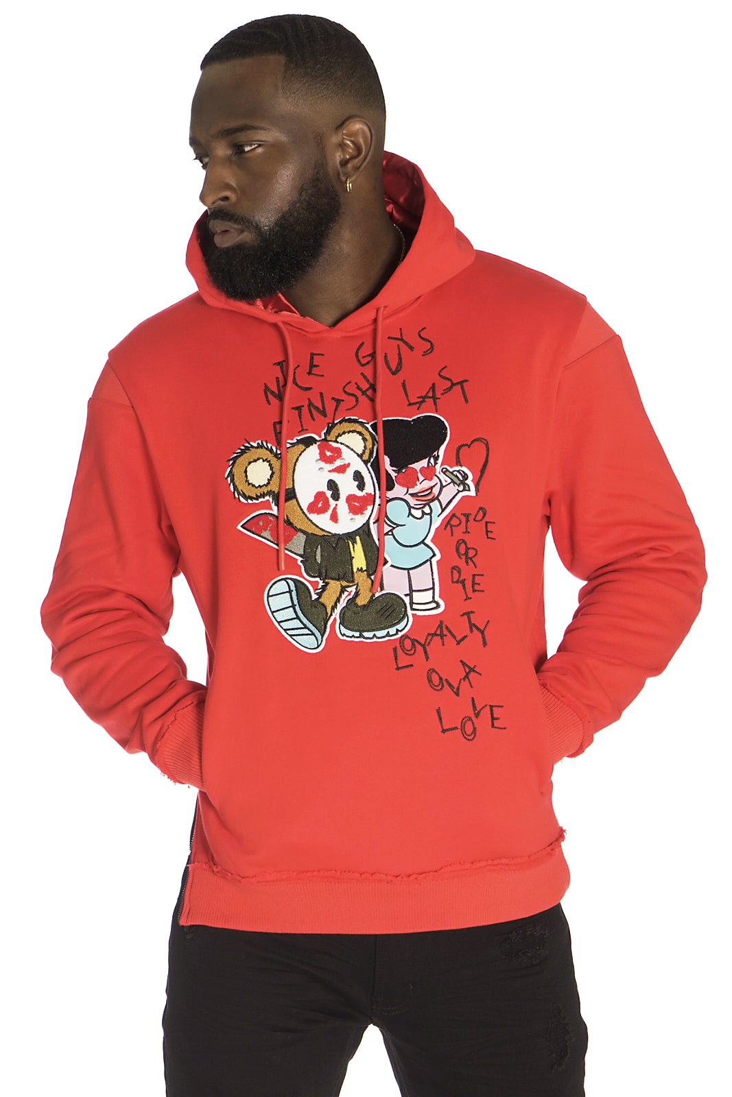 F5712 Frost Nice Guy Hoodie - Red