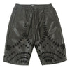 F601 Cashay Vegan Leather Shorts - Black