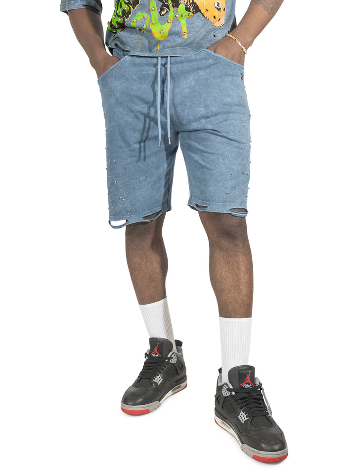F616 Nuovo Reesh Shorts - Blue