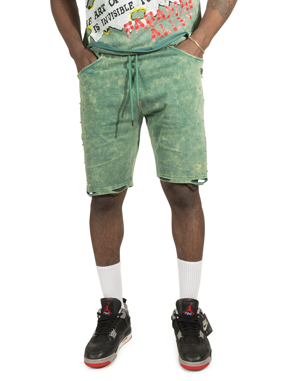 F616 Nuovo Reesh Shorts - Green