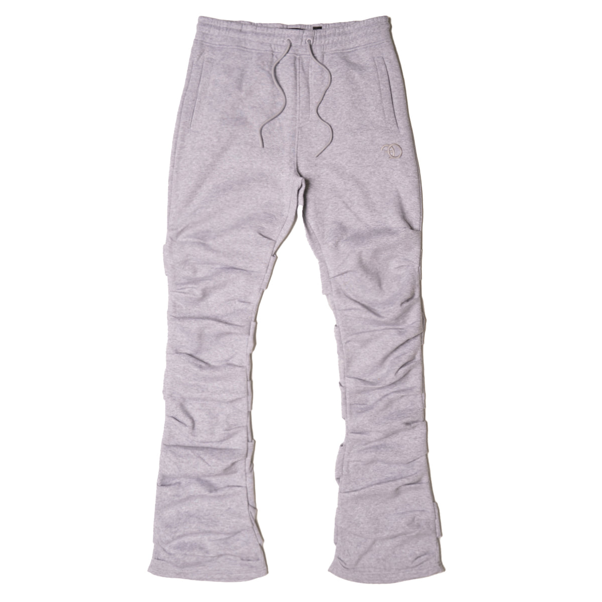 Makobi F6220 Malik Stacked Sweatpants in Gray