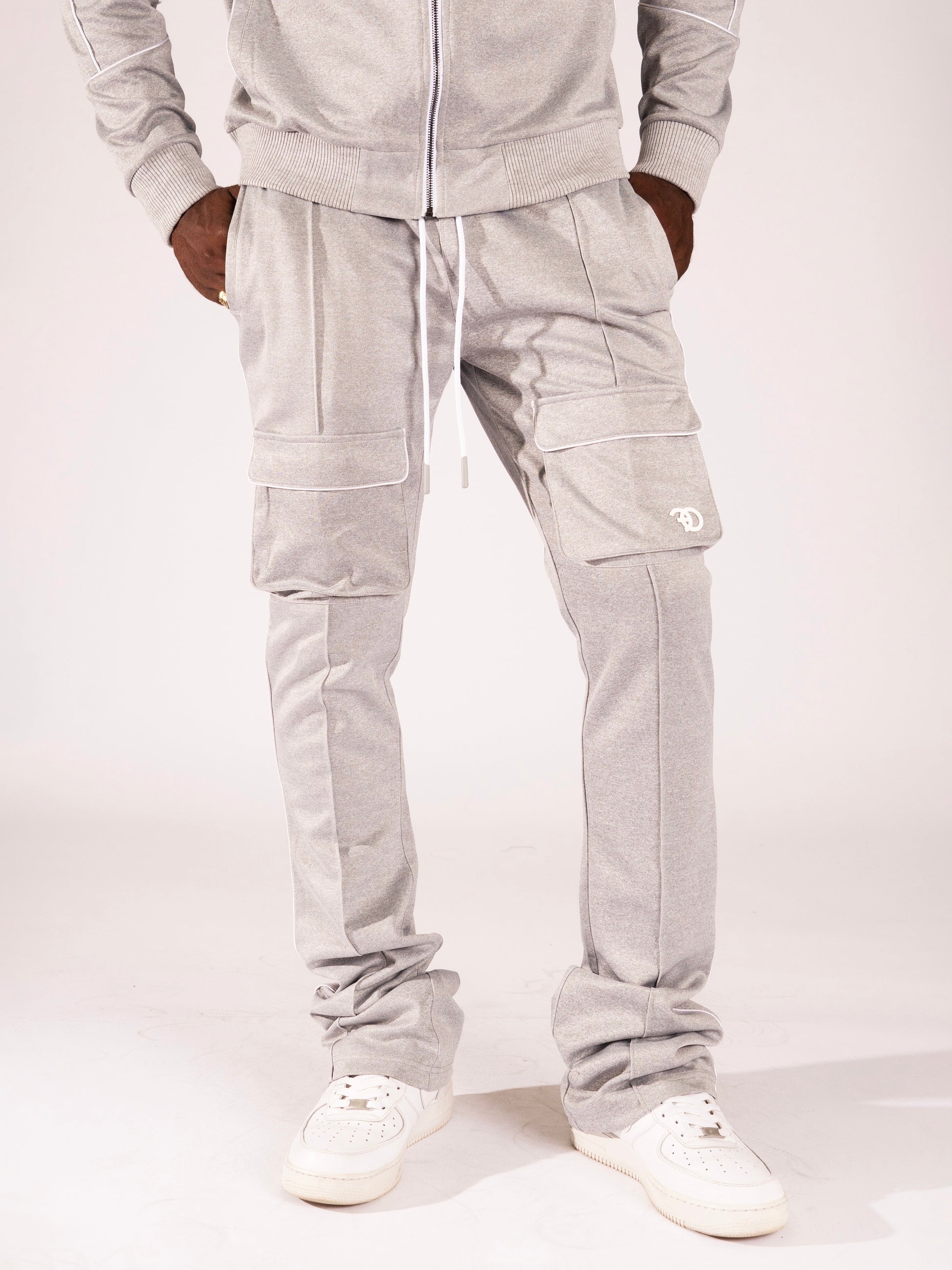 Makobi F6770 Romo Track Pants in Gray, view 2