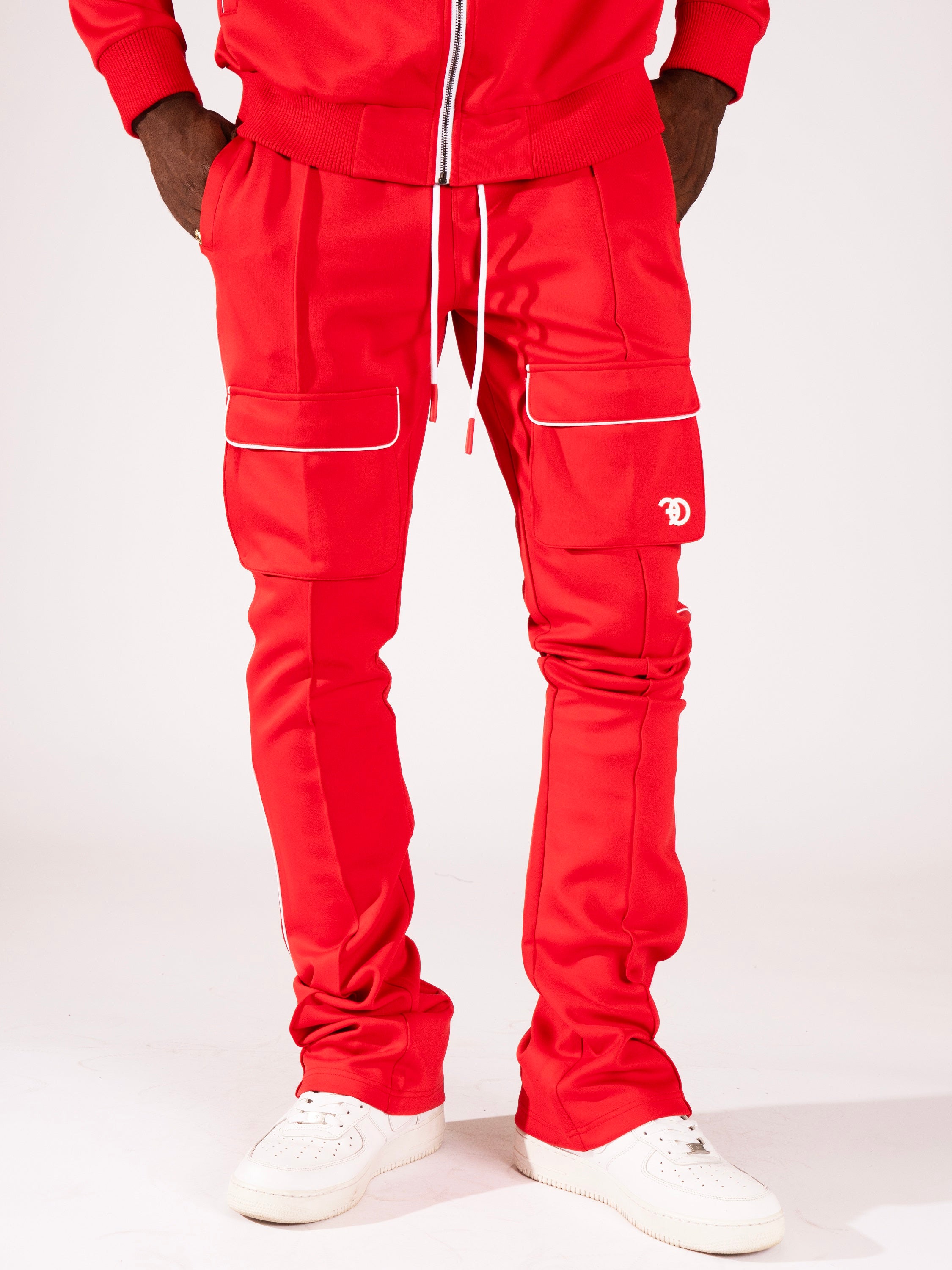 F6770 Romo Track Pants - Red – Makobi Jeans USA