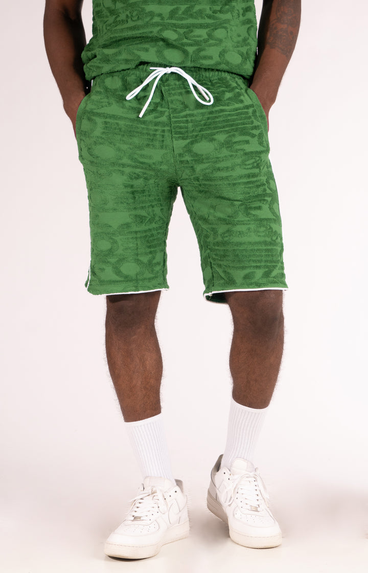 F628 "Aye ni Tirẹ" Tapestry Shorts - Black