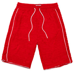 F678 Baroque Terry Shorts- Red