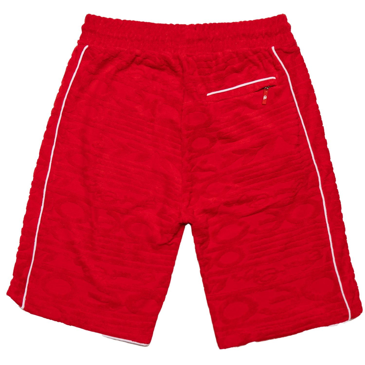F678 Baroque Terry Shorts- Red