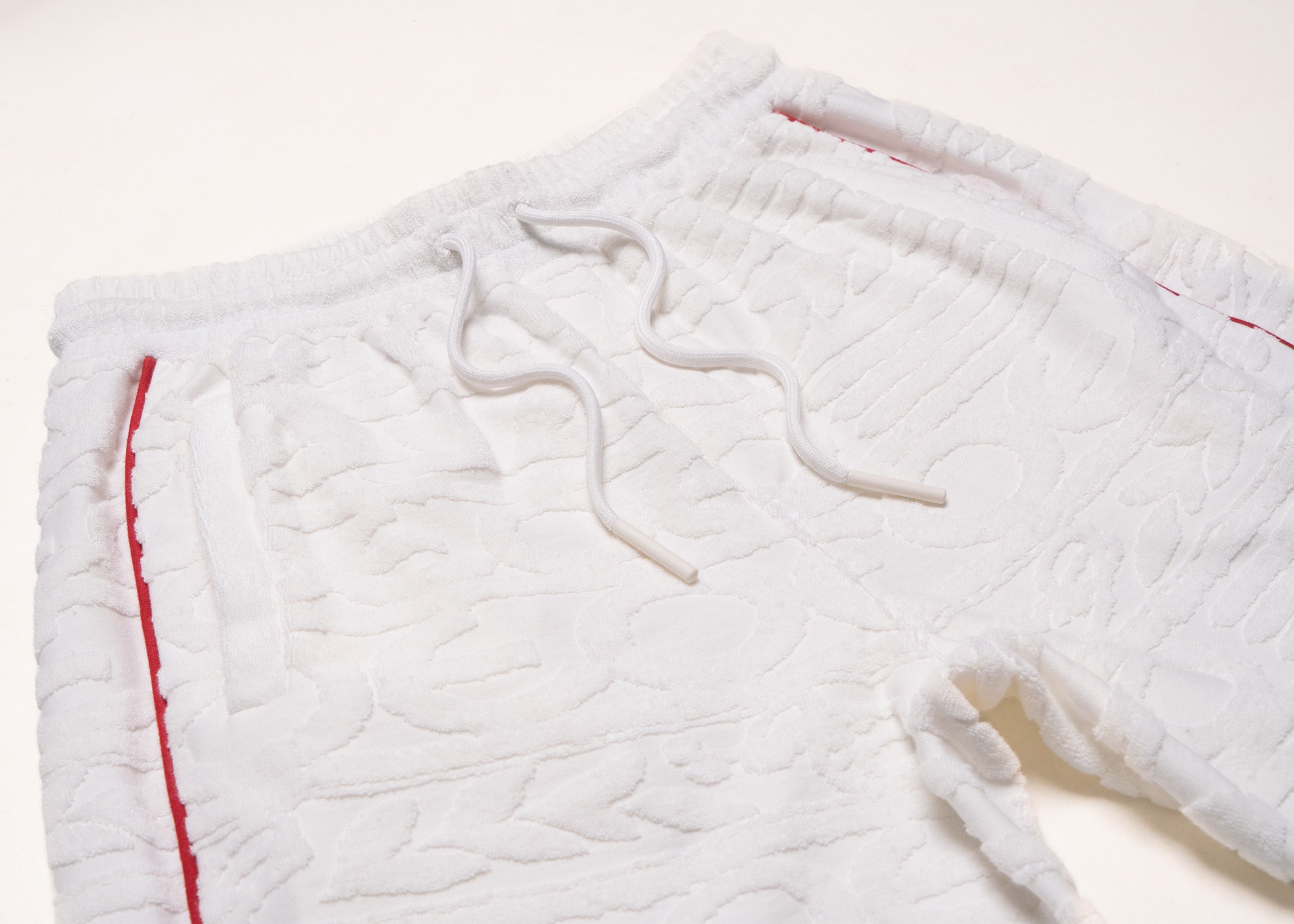 F678 Baroque Terry Shorts- White