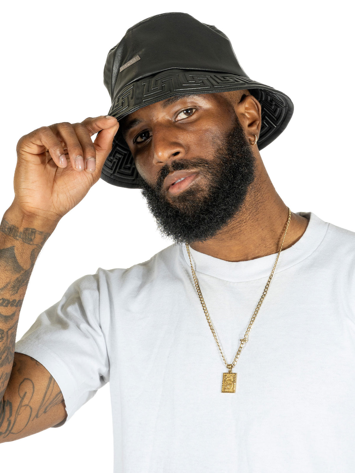Makobi M007 Romano Vegan L. Bucket Hat in Black