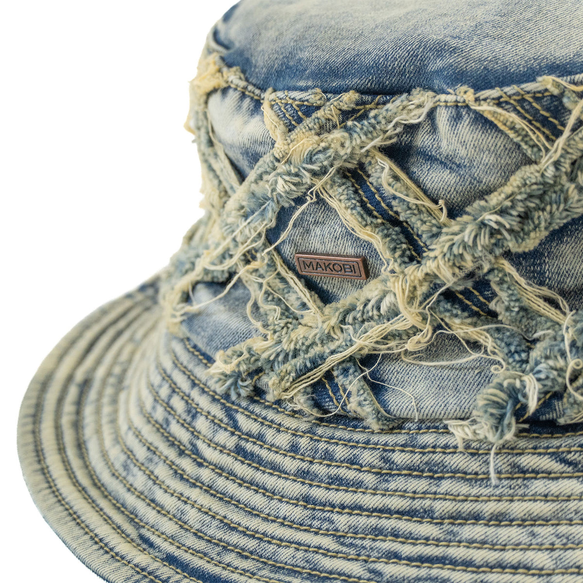 M016 Rinaldi Denim Bucket Hat - Dirt