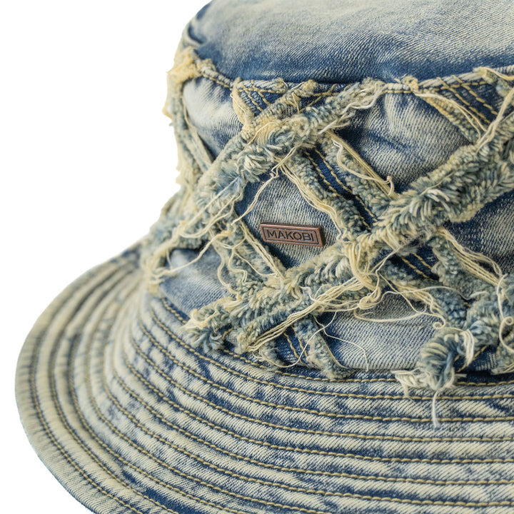 Hat | M016 Rinaldi Denim Bucket Hat - Dirt