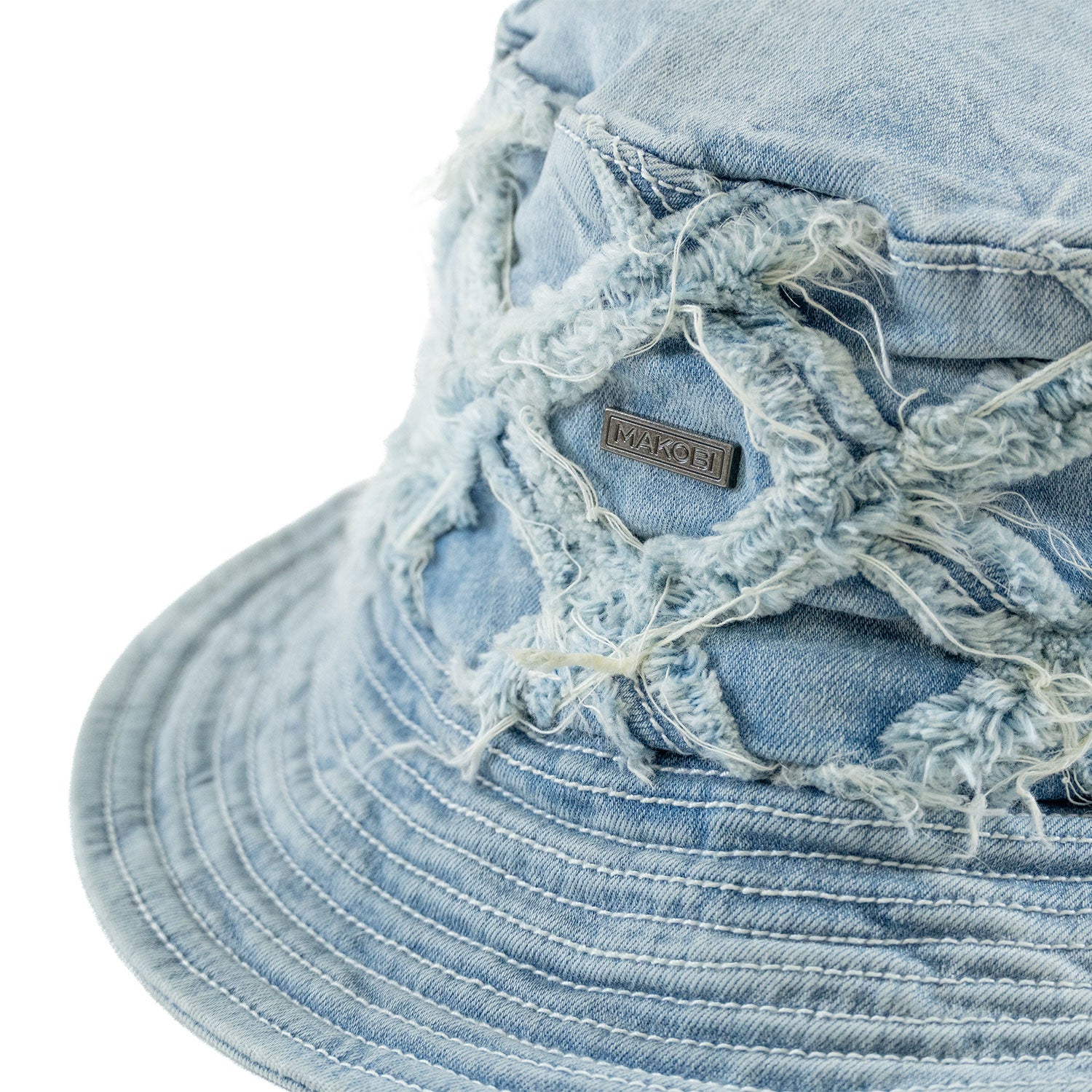 M016 Rinaldi Denim Bucket Hat - Light Wash