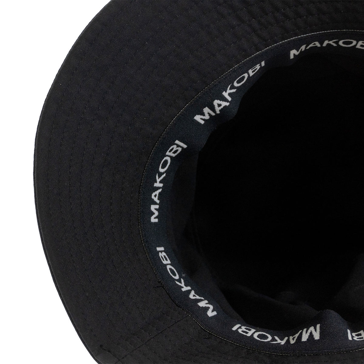 M033 Colton Nylon Bucket Hat - Black
