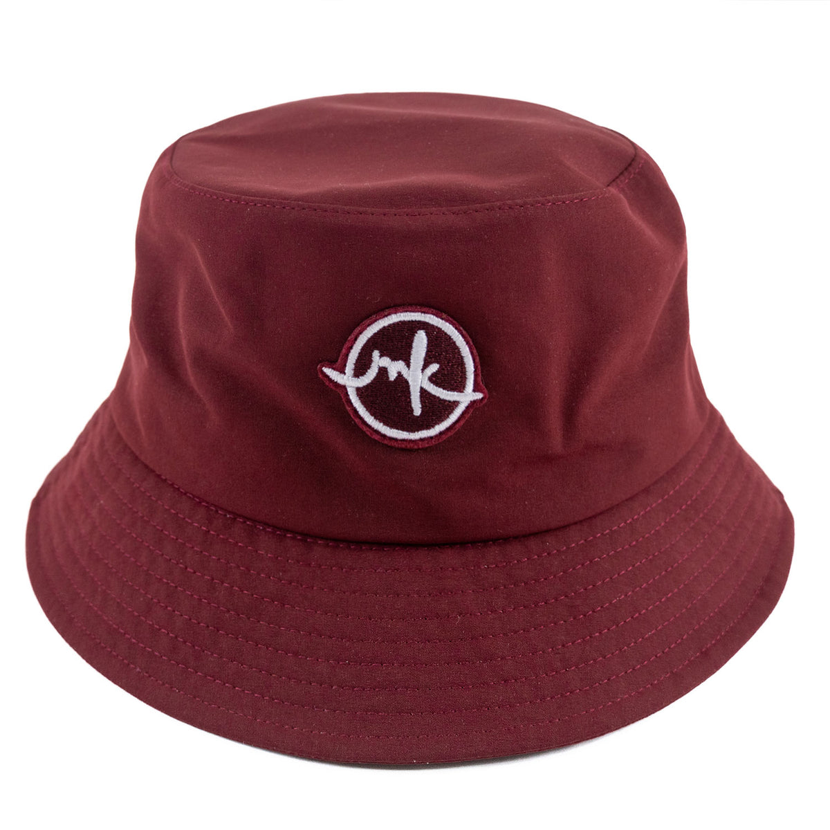 M033 Colton Nylon Bucket Hat - Burgundy