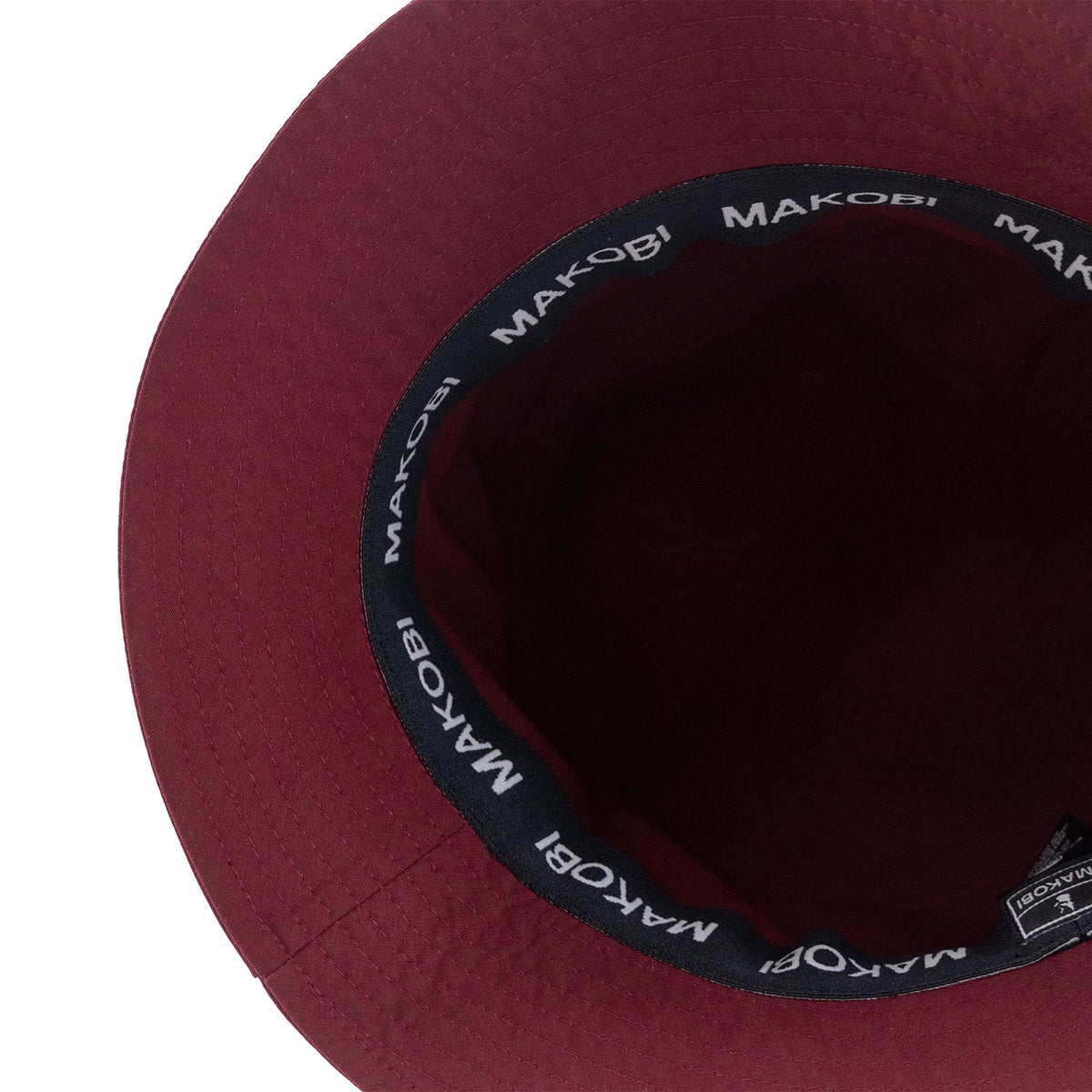 M033 Colton Nylon Bucket Hat - Burgundy