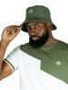 M033 Colton Nylon Bucket Hat - Dark Olive